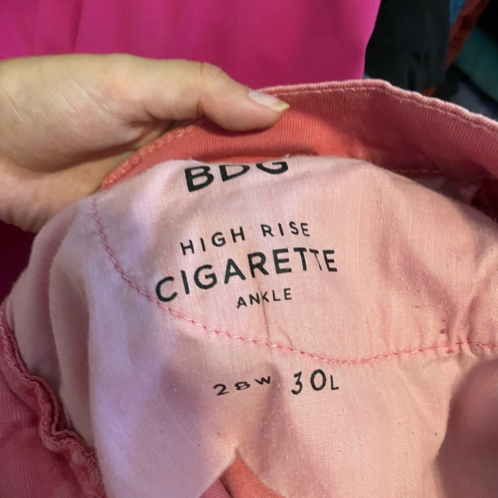Bdg pink wide leg jeans